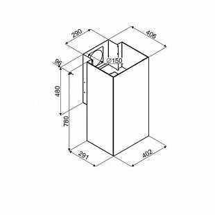 Вытяжка MAUNFELD BATH 402 ЗОЛОТОЙ