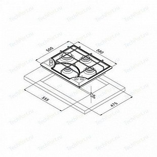 Варочная панель KORTING HG 6105 CTRN