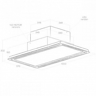 Вытяжка ELICA HILIGHT-X H30 WH/A/100