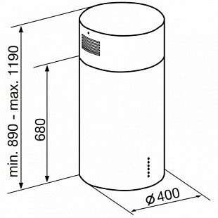 Вытяжка KORTING KHA 4970 X CYLINDER