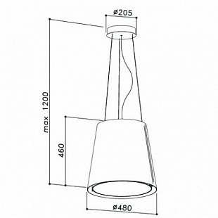 Вытяжка SIRIUS SILT28 WHITE