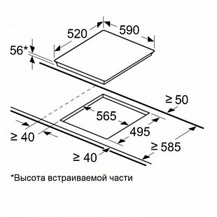 Варочная панель MAUNFELD CVI594SF2WH