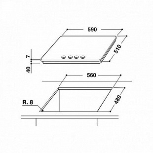 Газовая варочная панель WHIRLPOOL GOA 6425/WH