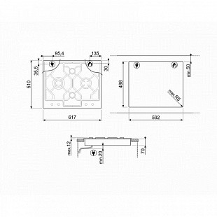 Варочная панель SMEG PGF64-4