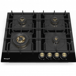 Газовая варочная панель WEISSGAUFF HGG 641 BV VOLCANO BURNER NANO MATT GLASS
