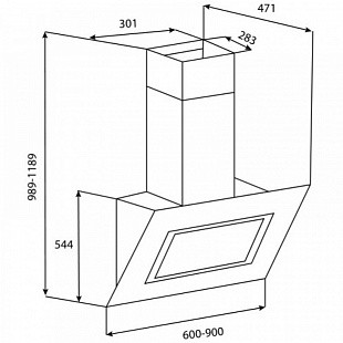 Вытяжка KORTING KHC 61080 GW