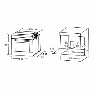 Духовой шкаф MAUNFELD MEOC708PB2