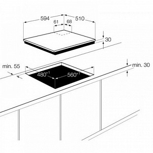 Варочная панель ZANUSSI ZGG 65413 SA