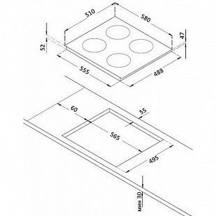 Варочная панель KORTING HK 62051 B