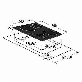 Варочная панель KORTING HI 6400 B
