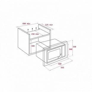 Микроволновая печь TEKA ML 8200 BIS NIGHT RIVER BLACK