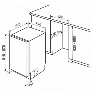 Посудомоечная машина ZANUSSI ZDTS 105