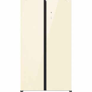 Холодильник WEISSGAUFF WSBS 1036 INVERTER NOFROST PREMIUM СHAMPAGNE GLASS