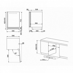 Встраиваемый винный шкаф SMEG CVI138RS3