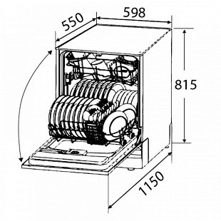 Посудомоечная машина ZIGMUND & SHTAIN DW 129.6009 X
