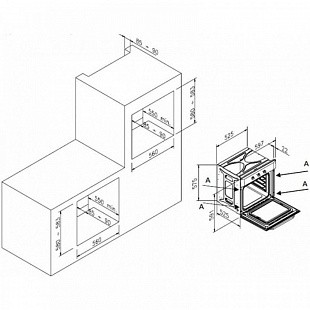 Духовой шкаф KORTING OKB 551 CFX