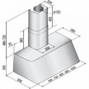Вытяжка ILVE AG-90