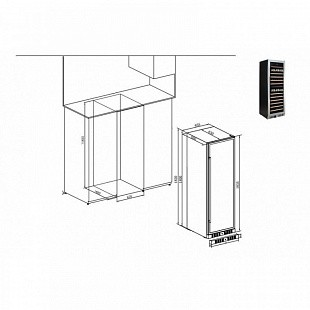 Винный шкаф TEMPTECH E1000DX