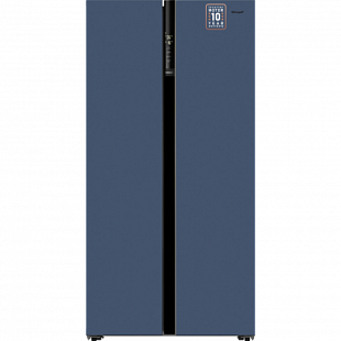 Холодильник WEISSGAUFF WSBS 600 NOFROST INVERTER BLUE GLASS