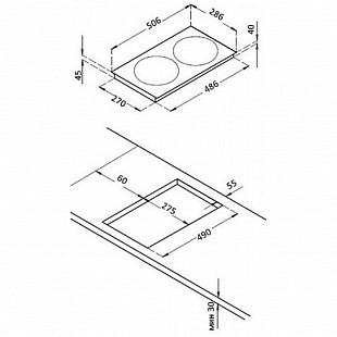 Электрическая варочная панель KORTING HK 32033 BW