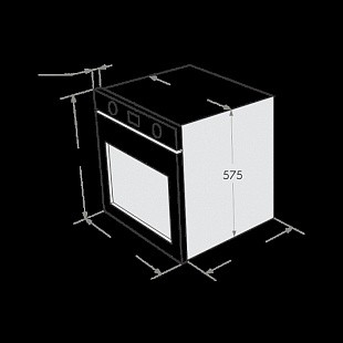 Газовый духовой шкаф MAUNFELD MGOG.673W