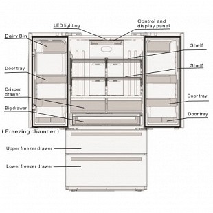 Холодильник BERTAZZONI REF90X