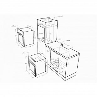 Газовый духовой шкаф MAUNFELD MGOGG.673RILB.TM