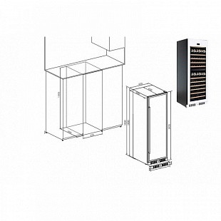 Винный шкаф TEMPTECH E1000DRW