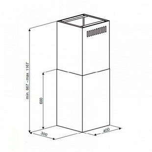 Вытяжка MAUNFELD BATH ISLA 402 ЧЁРНЫЙ