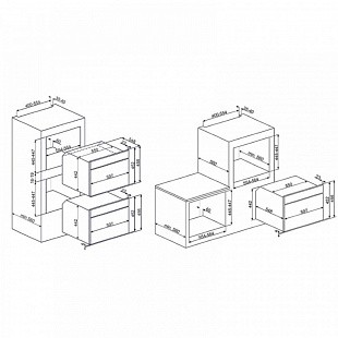 Встраиваемая микроволновая печь SMEG SF 4102 MB