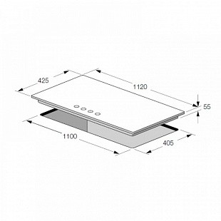 Варочная панель FULGOR FCH 1124 G 2DWK WH