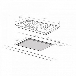 Варочная панель MIDEA MG7560TGW
