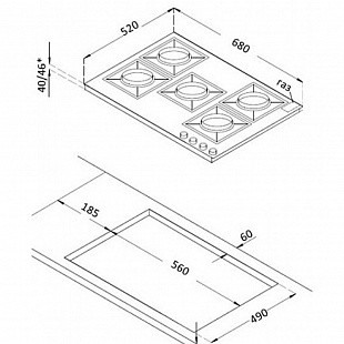 Варочная панель KORTING HG 761 CTB