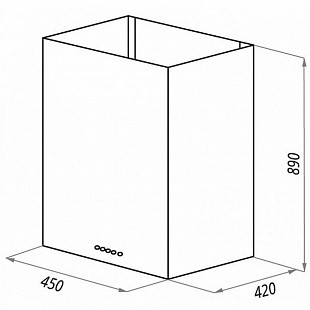 Вытяжка MAUNFELD BATH PLUS 50 INOX (45 СМ)