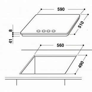 Варочная панель WHIRLPOOL AKT 424 NB