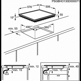 Варочная панель ZANUSSI ZEN 6641 XBA
