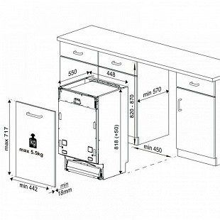Посудомоечная машина BEKO DIS 28124