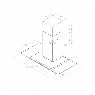 Вытяжка ELICA FLAT GLASS PLUS IX/A/60