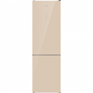 Холодильник WEISSGAUFF WRK 195 D FULL NOFROST BEIGE GLASS