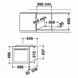 Духовой шкаф WHIRLPOOL AKZM 784 NB