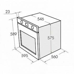 Духовой шкаф MAUNFELD MEOH 6711WS