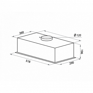 Вытяжка HOMSAIR CROCUS PUSH 52 ЧЕРНЫЙ