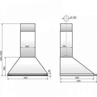 Вытяжка ELIKOR ГРАНТ 60П-400-П3Л ТОПЛЕНОЕ МОЛОКО/РЕЙЛИНГ БРОНЗА