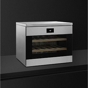 Встраиваемый винный шкаф SMEG CVF318X