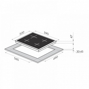 Варочная панель MAUNFELD MVCE59.4HL.SZ-WH