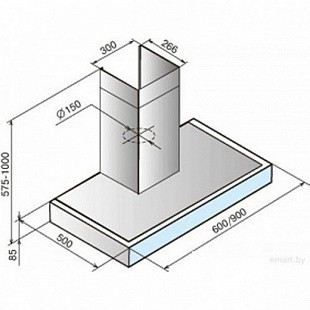 Вытяжка TEKA DPA GLASS 60 WHITE
