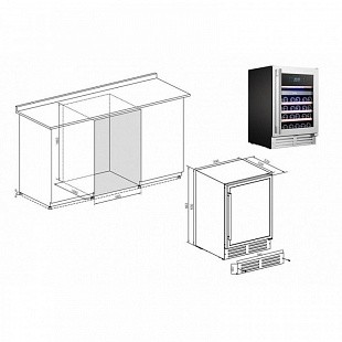 Винный шкаф TEMPTECH EX60DX