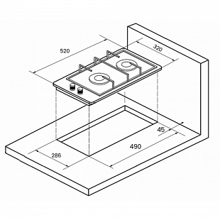 Варочная панель MONSHER MHG 33 X