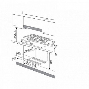 Варочная панель KORTING HG 650 CTX