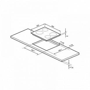 Варочная панель MILLEN MEH 602 BL